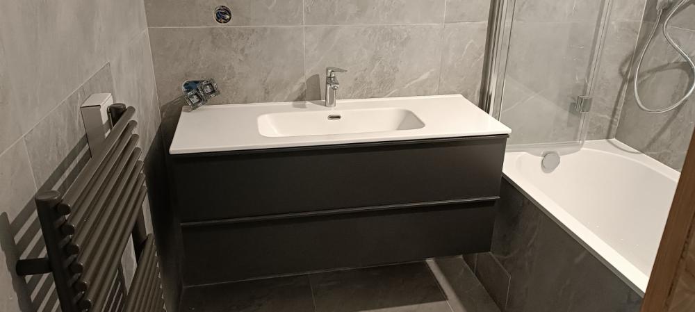 installation grande vasque ave rangement