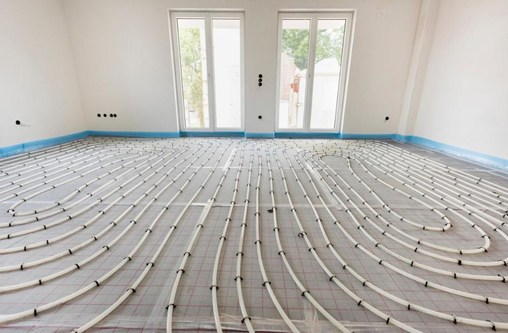 Plancher chauffant à Vif